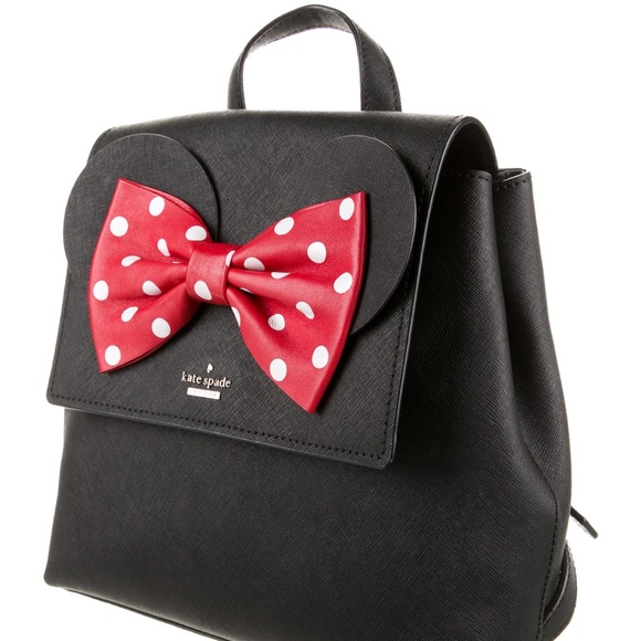 Kate Spade x Disney Saffiano Leather Minnie Mouse Backpack. NWT - Picture 2 of 5